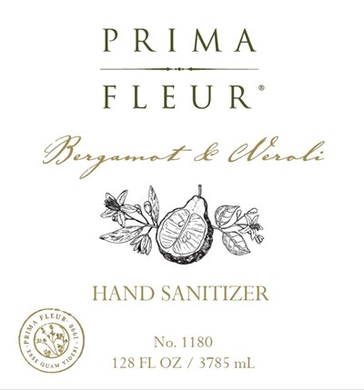 Prima Fleur Bergamot Neroli gal front.jpg gallon front label - Prima Fleur Bergamot Neroli gal front